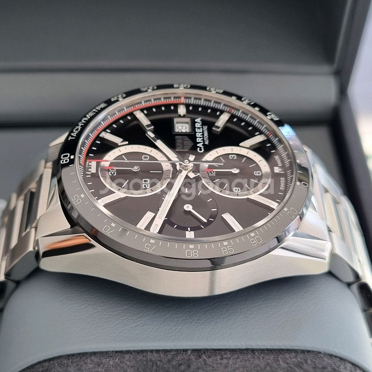 태그호이어 준신형 까레라 크로노그래프 41mm 검판--5