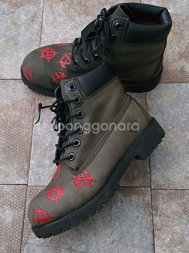 (225)팀버랜드 6인치 프리미엄 카키 워커 부츠--2