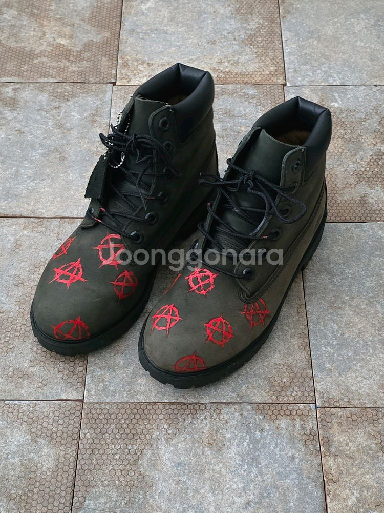 (225)팀버랜드 6인치 프리미엄 카키 워커 부츠--0