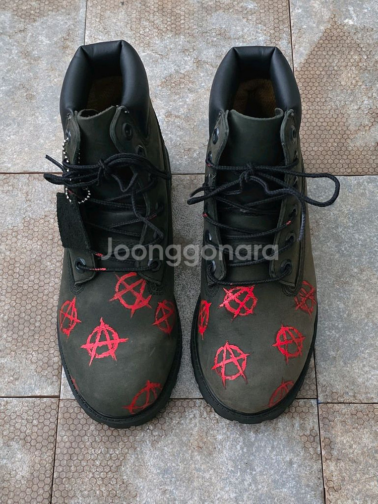 (225)팀버랜드 6인치 프리미엄 카키 워커 부츠--1