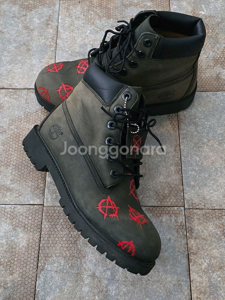 (225)팀버랜드 6인치 프리미엄 카키 워커 부츠--5