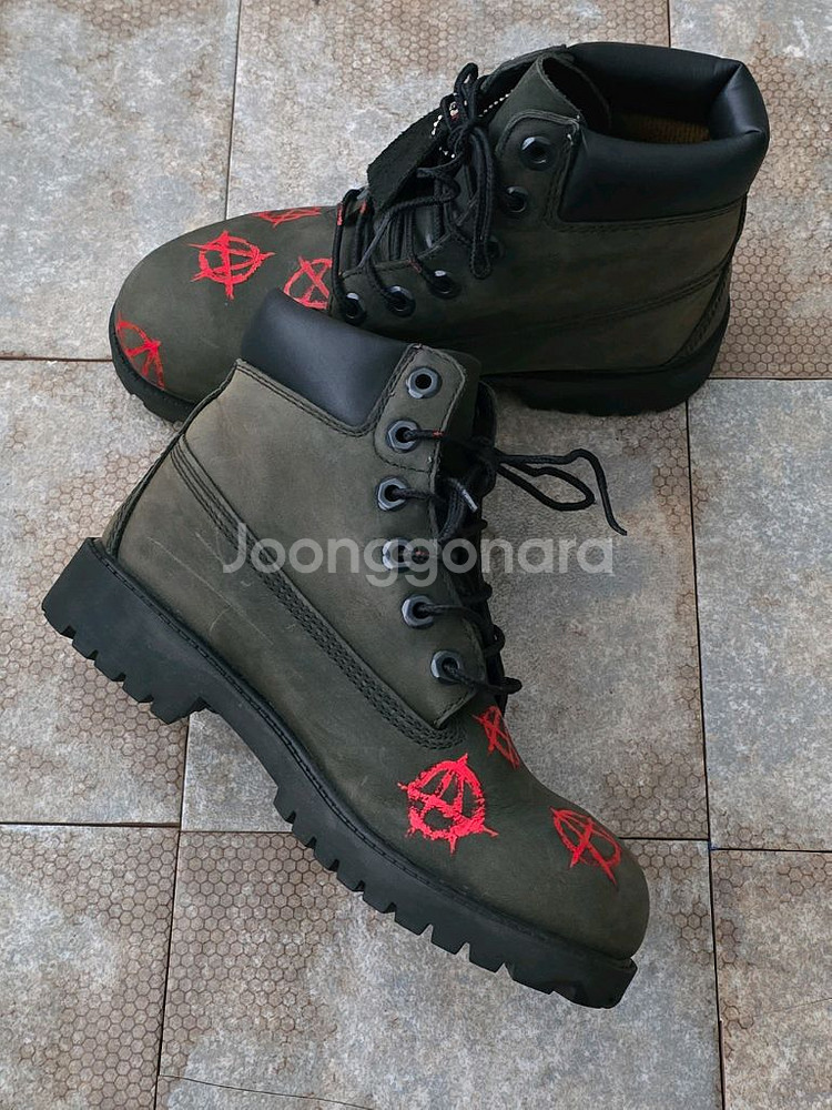 (225)팀버랜드 6인치 프리미엄 카키 워커 부츠--3