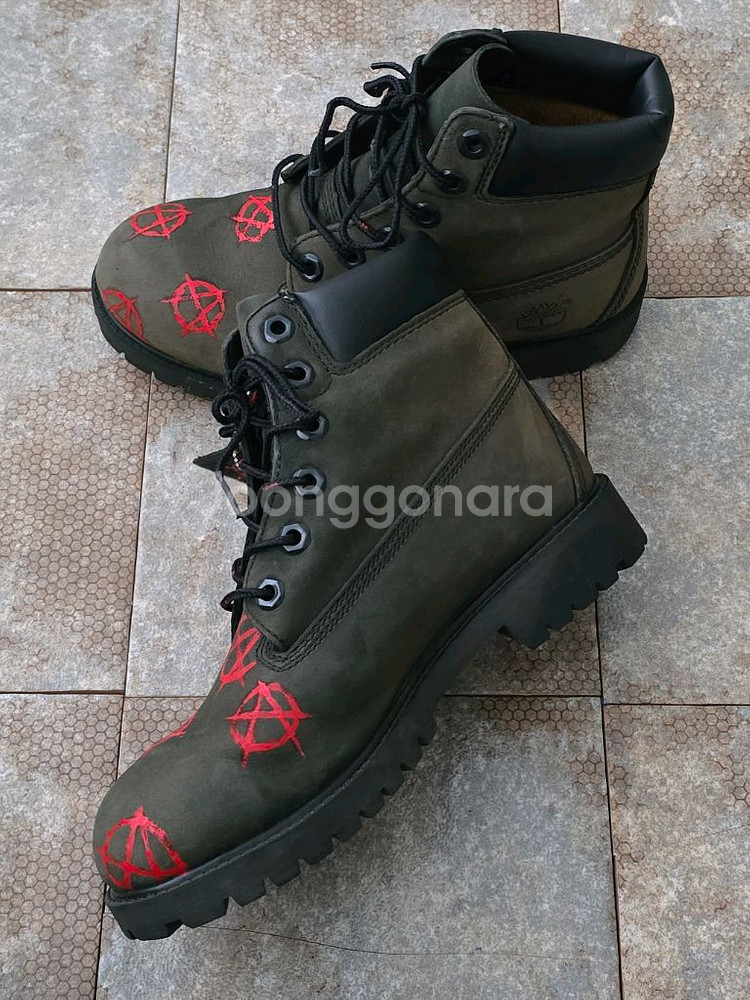 (225)팀버랜드 6인치 프리미엄 카키 워커 부츠--4