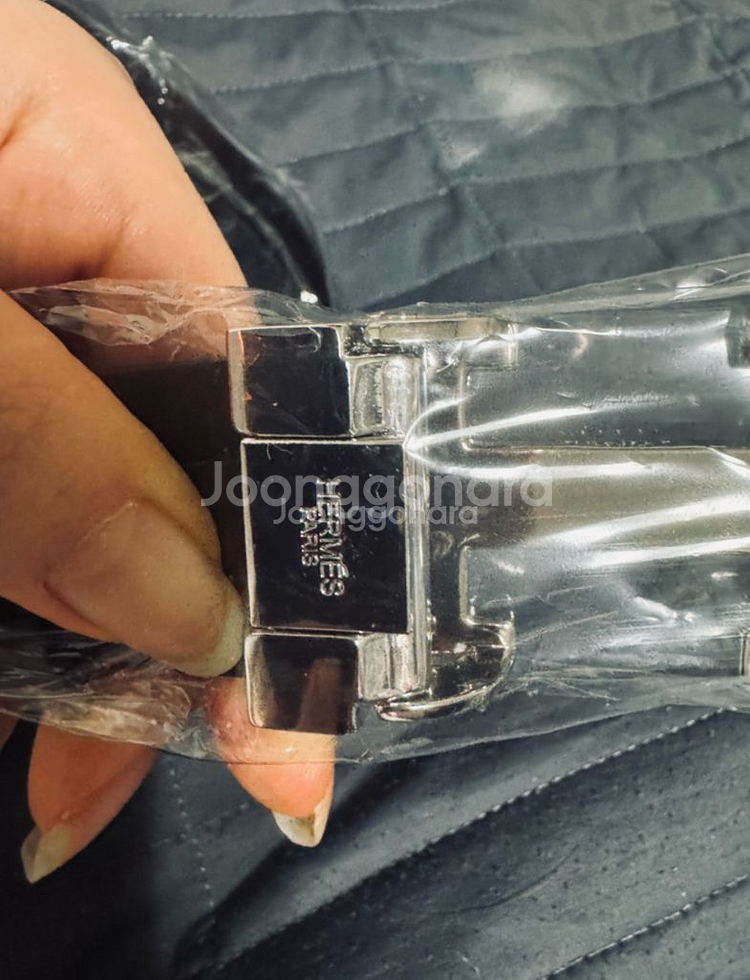 에르메스 스탈 실버 버클 , 남자벨트, 남성벨트--1