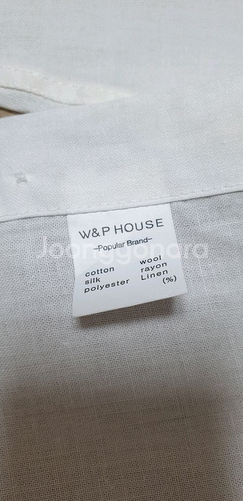 W&P HOUSE 남성 린넨셔츠 F 화이트--9