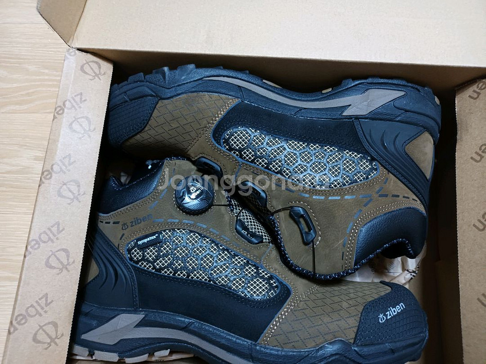 지벤185 안전화 270 최고급 천연소가죽 방수 새제품--1