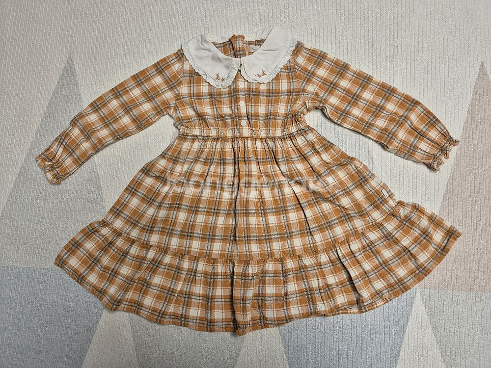 페리미츠 체크 원피스 120--0