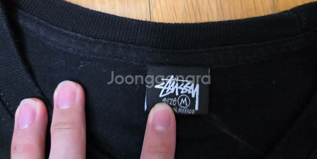 스투시 월드투어 m 블랙 반팔티 판매--2