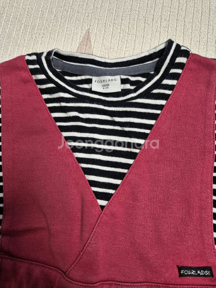 포래즈 스트라이프 플레어 원피스 120--2