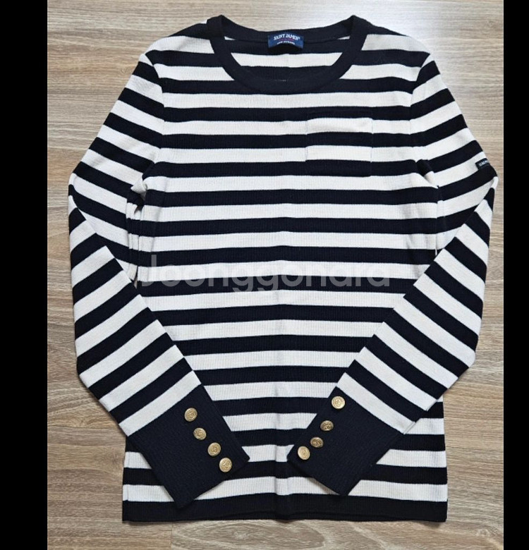 세인트제임스 니트 스트라이프 티셔츠--0