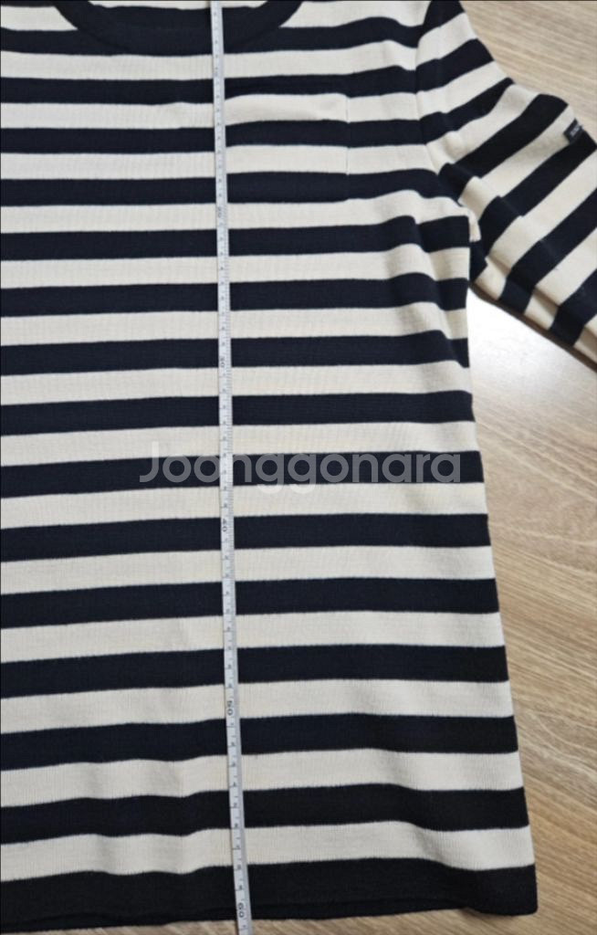 세인트제임스 니트 스트라이프 티셔츠--2