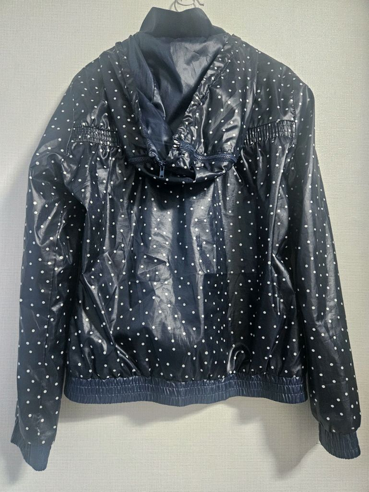 아디다스 여성 폴카도트 바람막이 자켓--1