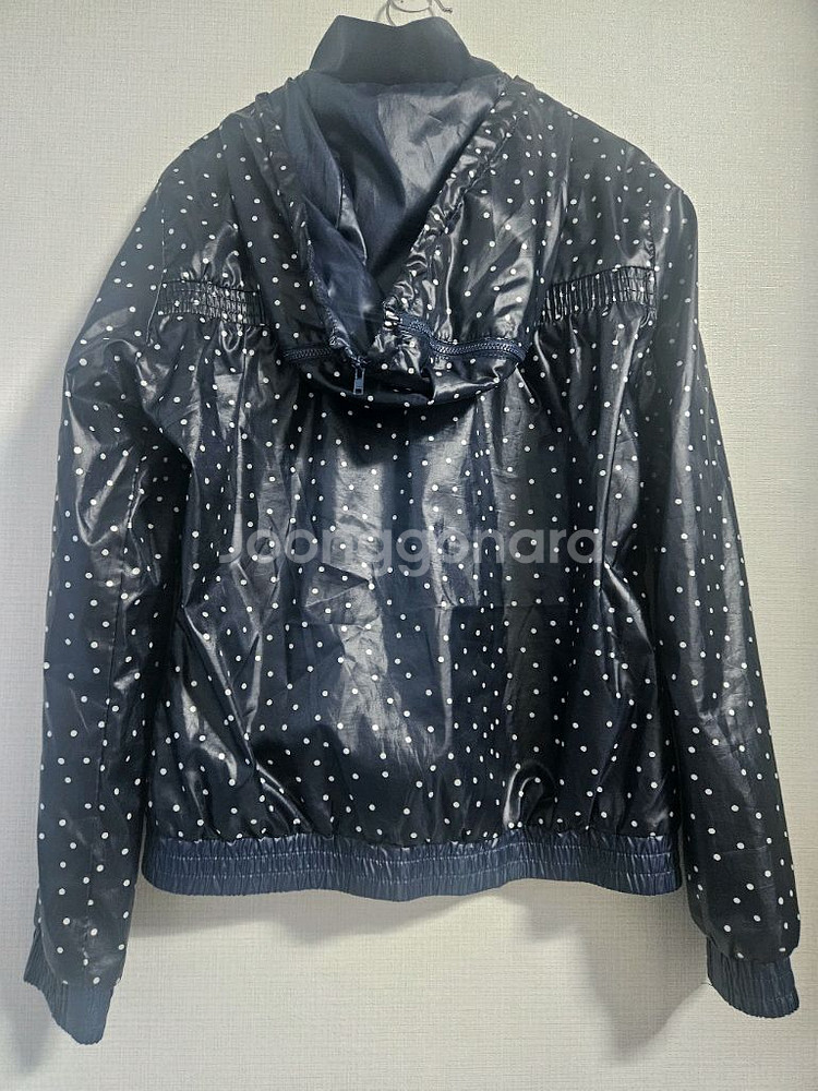 아디다스 여성 폴카도트 바람막이 자켓--1