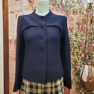 마인 MINE 솔리드 트위드자켓