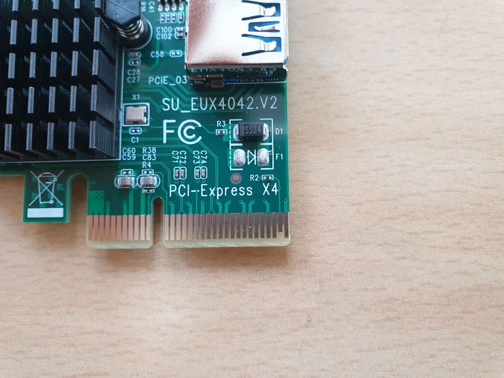 라이져 확장 카드 PCI-EXPRESS X4 4배속 확장카드 - 그래픽카드 확장 가능 이미지
