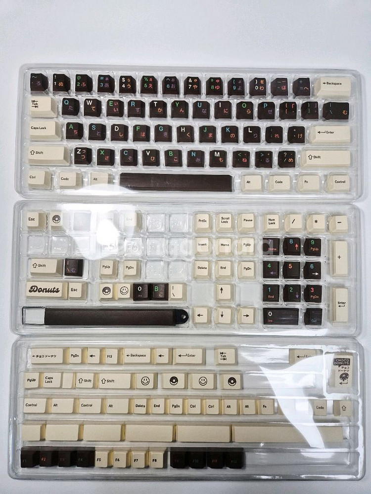 일당오 도넛 PBT 키보드 키캡 + 포인트 키캡 4종--1