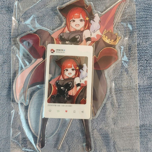 스텔라이브 아카네리제 아크릴스탠드,포토카드 비공굿