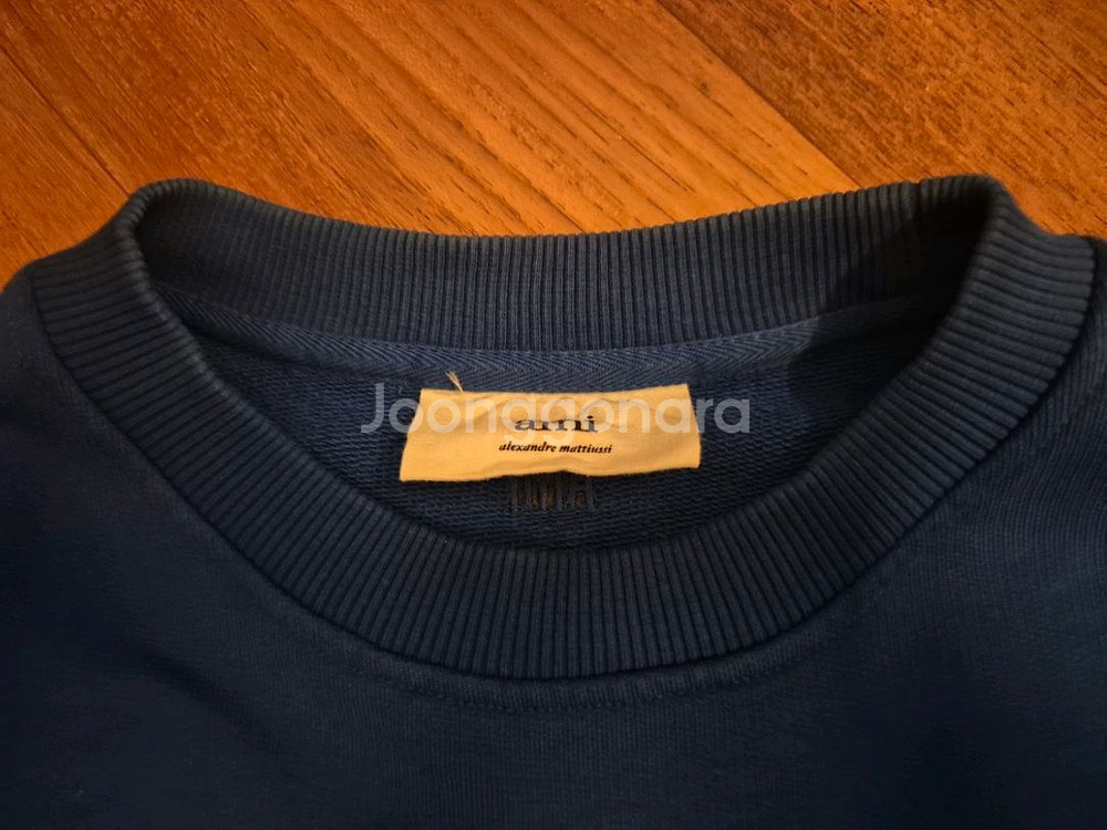 아미 21ss 맨투맨 블루 백화점정품 L--2