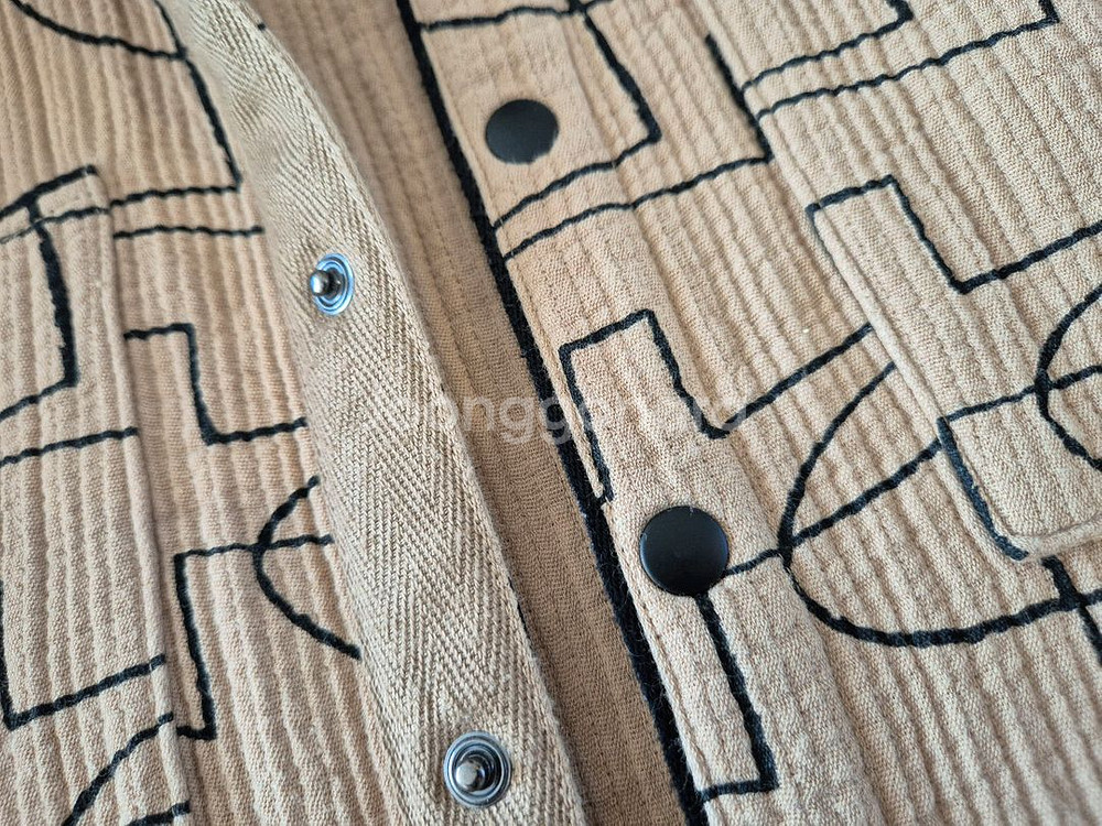 리미떼두두 러플 롱 셔츠 원피스 가디건--5