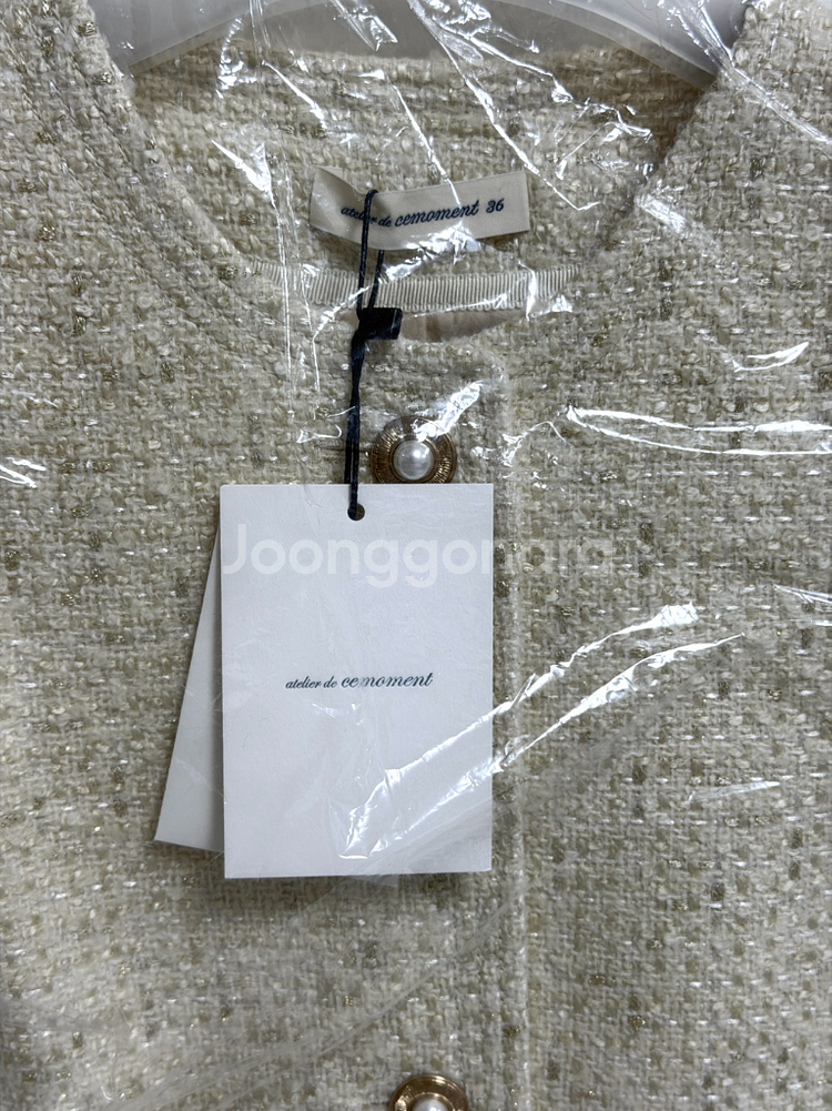 아뜰리에 쎄모먼 트위드 자켓 36 새상품 ciara--9