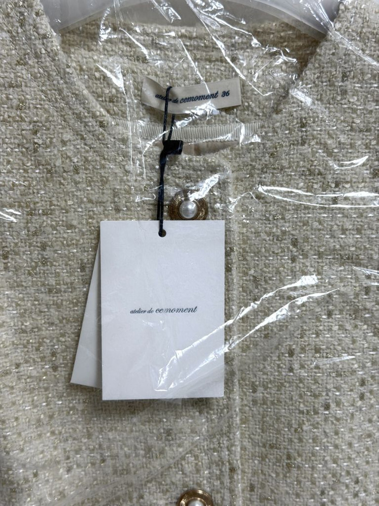 아뜰리에 쎄모먼 트위드 자켓 36 새상품 ciara--9