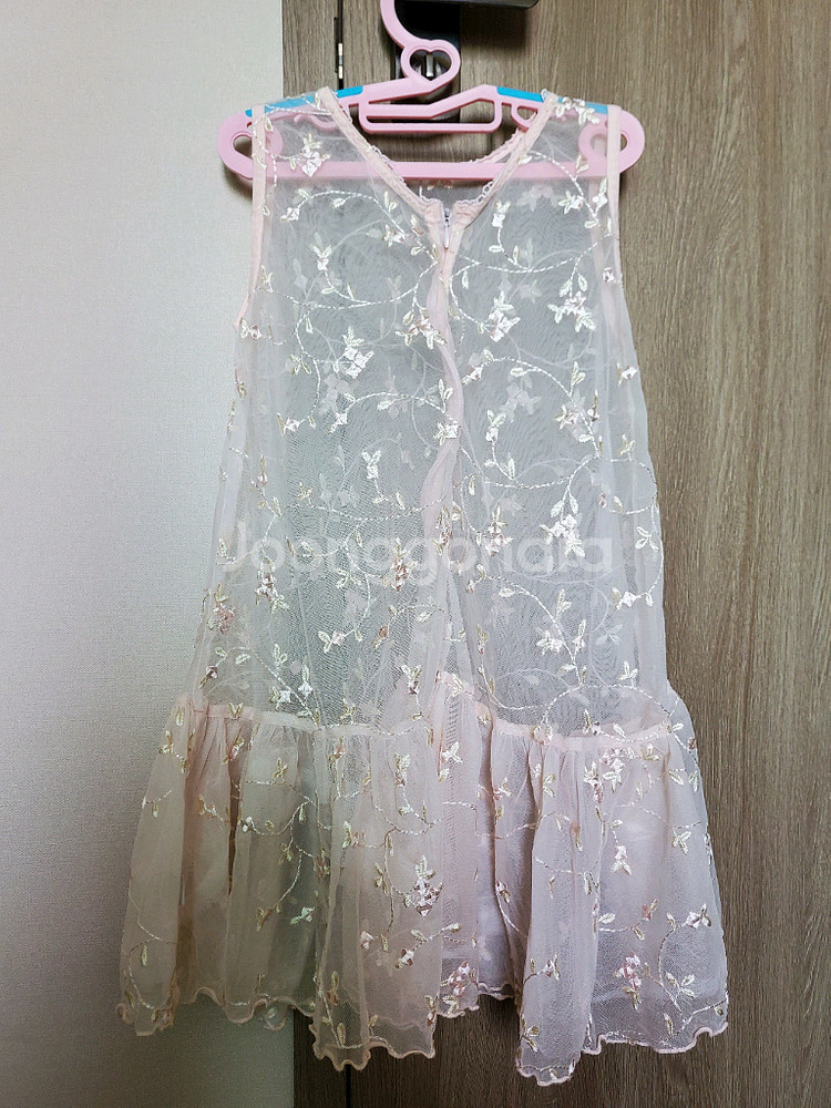 레이어드 레이스 원피스 일괄 120 130 140--3