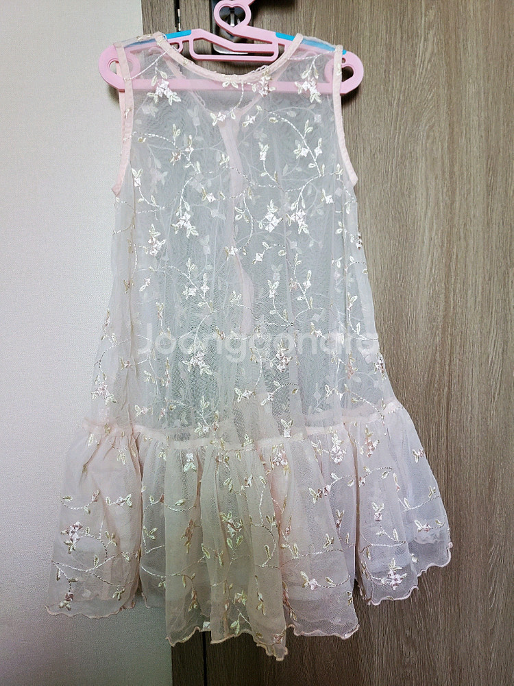 레이어드 레이스 원피스 일괄 120 130 140--2