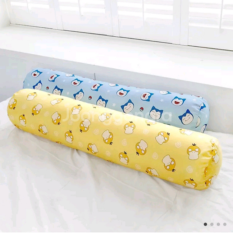 포켓몬캐릭터패턴피치스킨롱쿠션--0