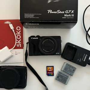 캐논 G7X Mark 3 블랙 풀박 팝니다