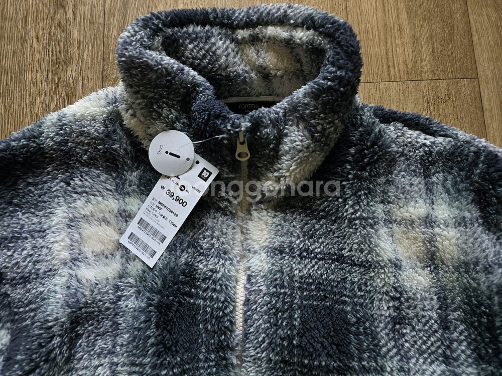 탑텐 에코 플러피플리스 체크 3XL 새제품 팝니다--1