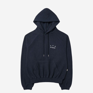 XL 아이앱 스튜디오 헤링본 후드 후디 네이비 새상품