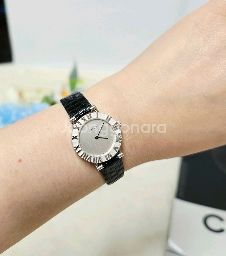 티파니아틀라스시계 925실버시계 정품 여성용--0