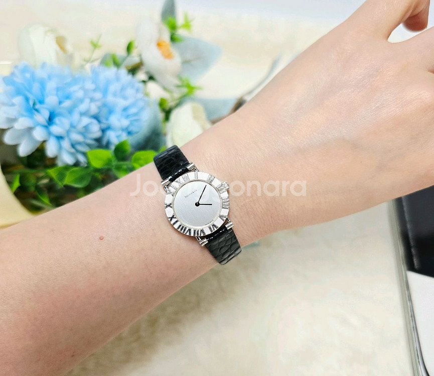 티파니아틀라스시계 925실버시계 정품 여성용--1