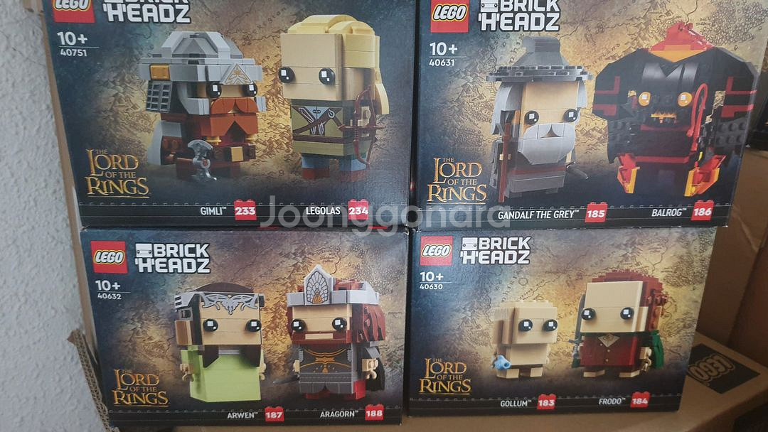 레고 반지의제왕 브릭헤즈 전종 4개 세트 미개봉--0