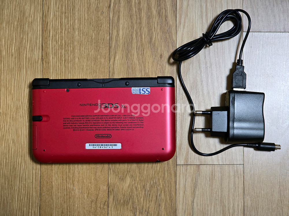 닌텐도 3DS XL 레드, SD 128g, 충전기--9