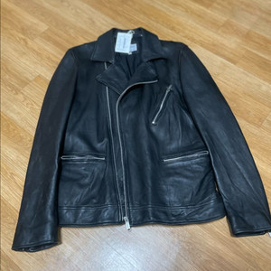 에이징램스킨 라이더 자켓 블랙 색상입니다