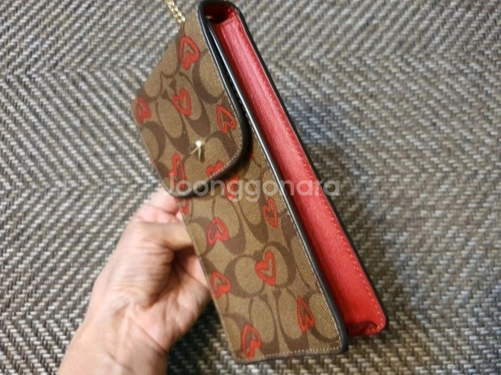 Coach코치 한정판 휴드폰+카드 미니가방--2