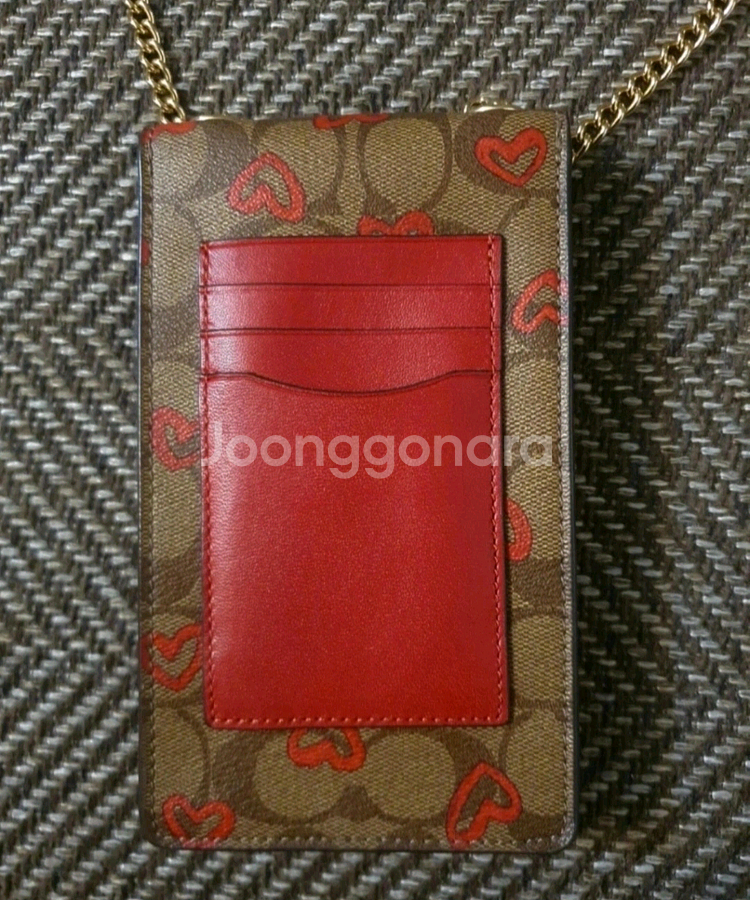 Coach코치 한정판 휴드폰+카드 미니가방--3