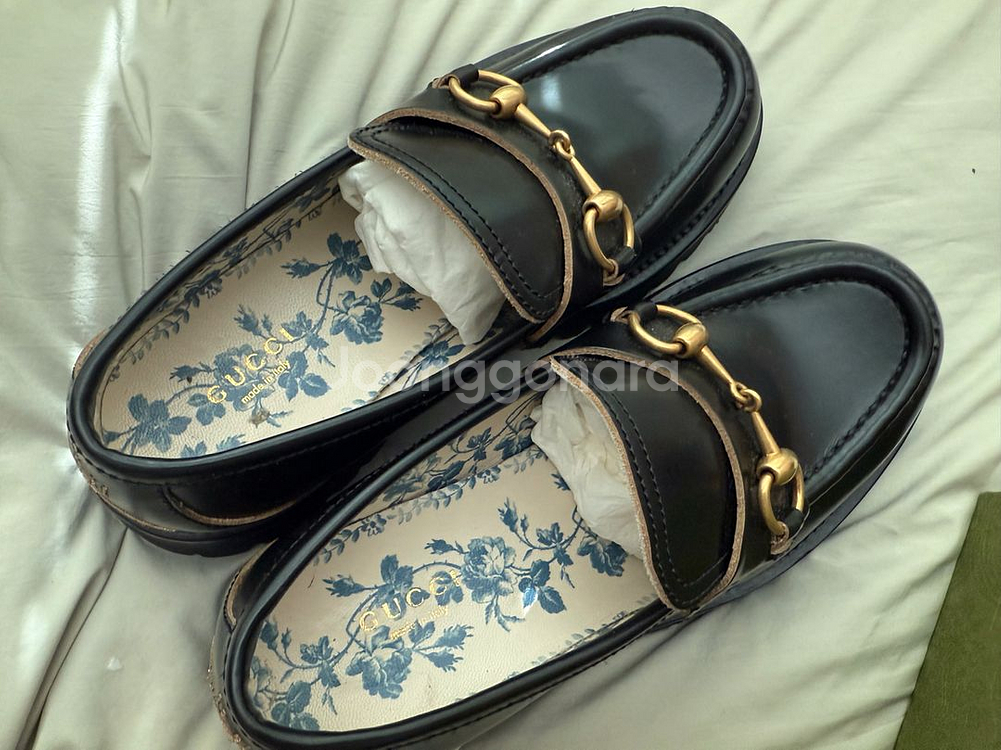 구찌 여성 레더 로퍼--6