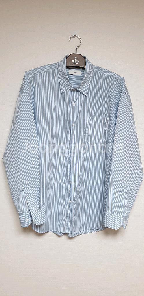 앳코너 남성 스트라이프 셔츠 F 소라색--0