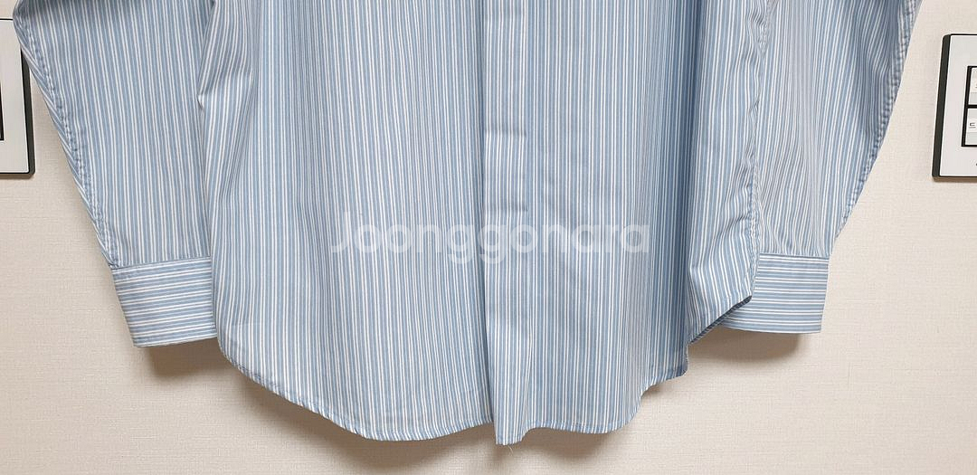 앳코너 남성 스트라이프 셔츠 F 소라색--5