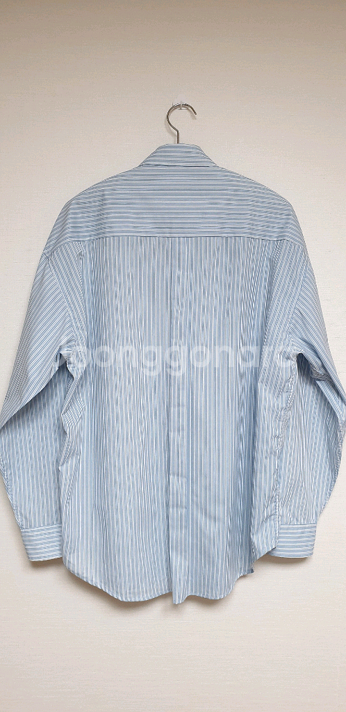 앳코너 남성 스트라이프 셔츠 F 소라색--3