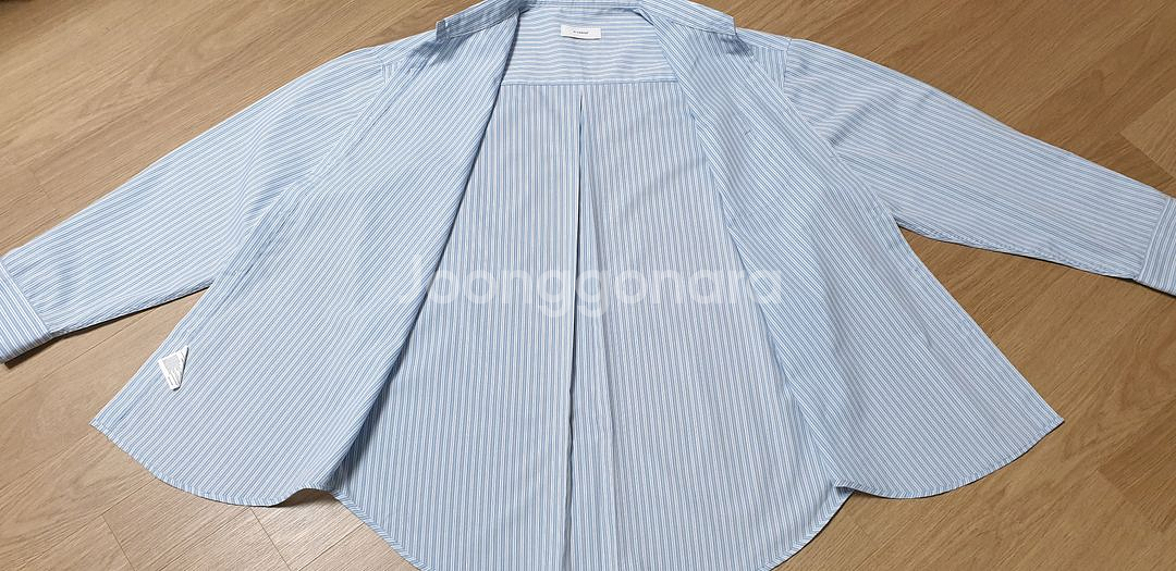 앳코너 남성 스트라이프 셔츠 F 소라색--8