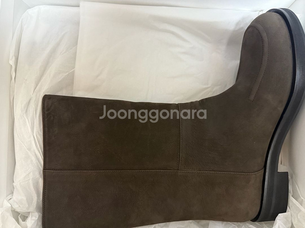 새상품)에토스 누벅부츠 딥브라운 255--7