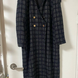 길트프리 트위드 롱코트