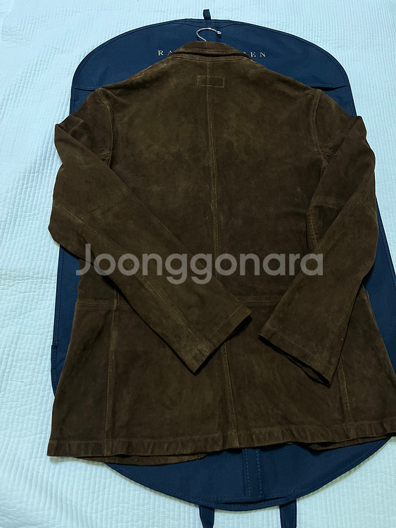 폴로 랄프로렌 다크브라운 스웨이드 자켓 M사이즈--3