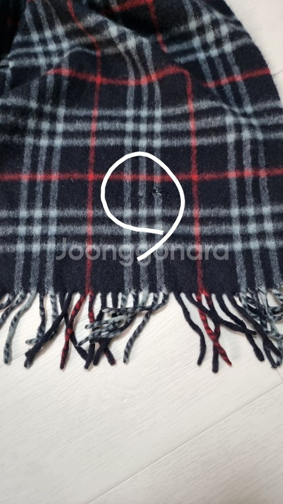 버버리 캐시미어 머플러 정품--4