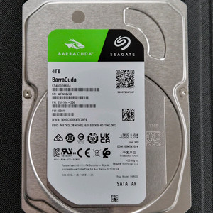 씨게이트 바라쿠다 4TB 하드디스크 새상품