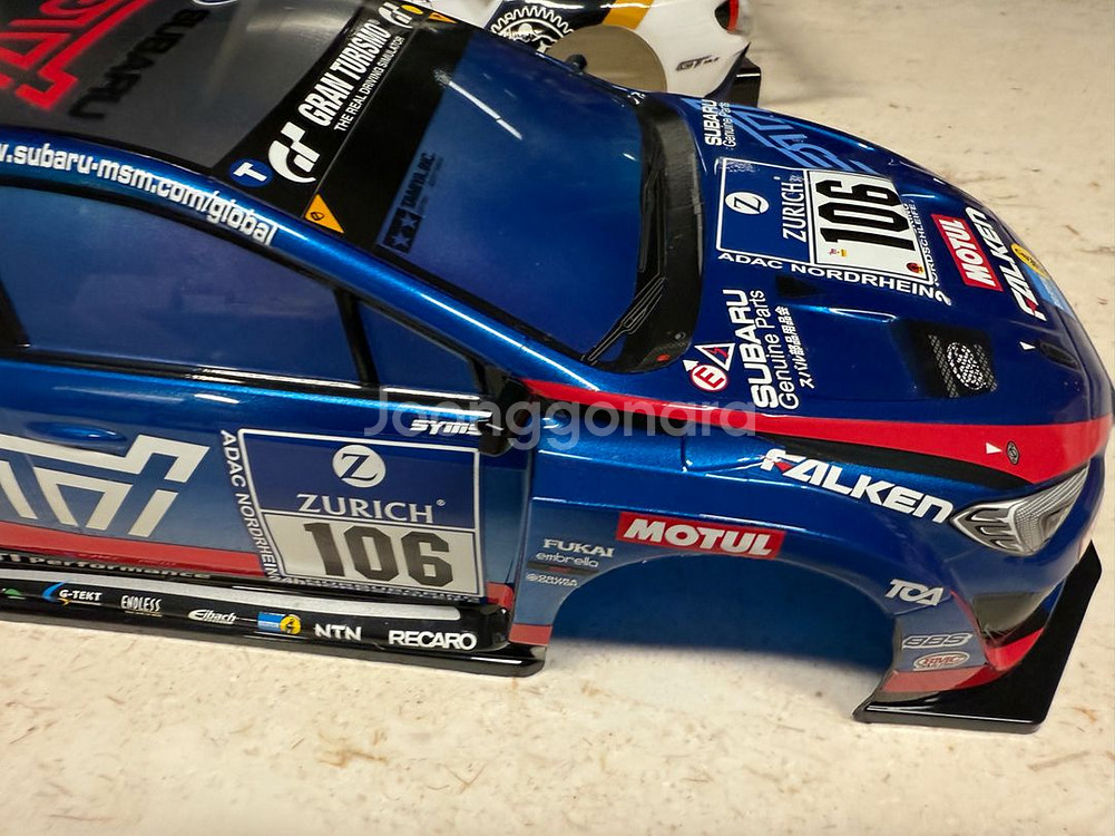 타미아 1/10 스바루 STI RC카바디 팝니다.--6