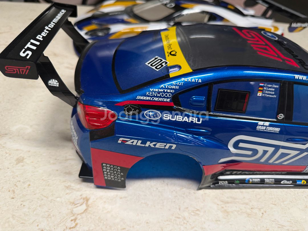 타미아 1/10 스바루 STI RC카바디 팝니다.--5